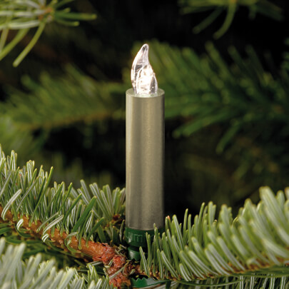 kabellose Kerzen, LUMIX SUPERLIGHT MINI, Erweiterungs-Set, 6 Stck, superhelle warmweie LEDs, cashmerefarben