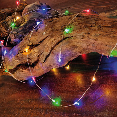 LED-Minilichterkette, bunte LEDs