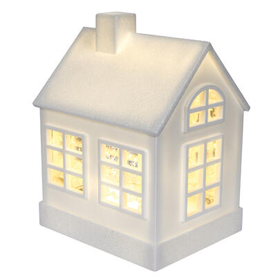 Wasserlaterne, VINTER, Haus klein, 3 warmweie LEDs