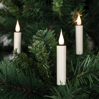 LED-Weihnachtsbaumkette, elfenbein, LEDs warmwei
