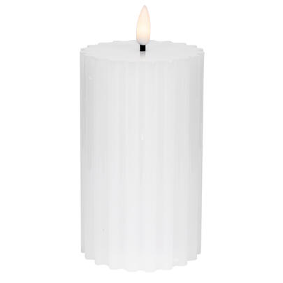 LED-Echtwachskerzen, FLAMME STRIPE, 1 warmweie flackernde LED, H 150,  75
