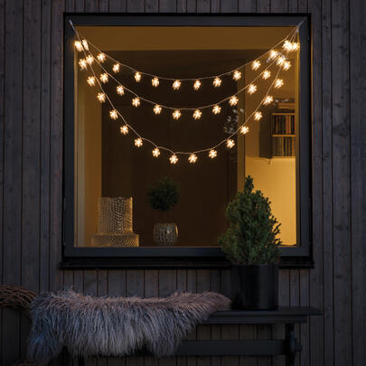 LED-Vorhang, 44 warmweie LEDs