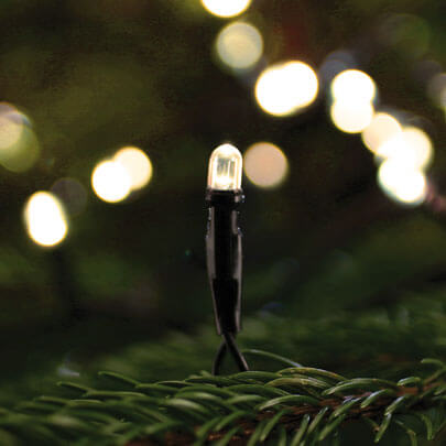 LED-Minilichterkette, warmweie LEDs, IP44