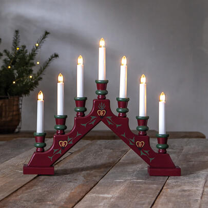 Weihnachtsleuchter, SARA TRADITION, 7 x E10/34V/3W