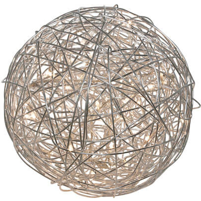 LED-Drahtball, 50 warmweie LEDs