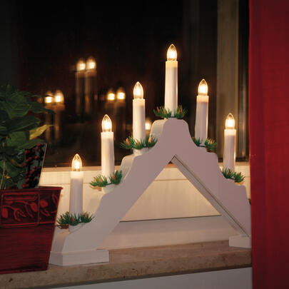 Weihnachtsleuchter, 7 x E10/34V/3W