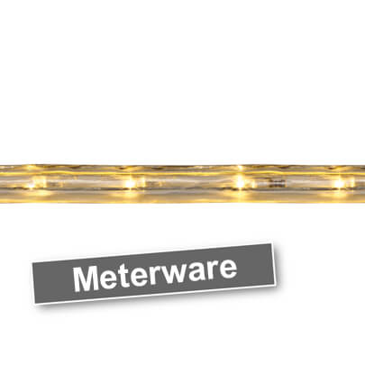 LED-Lichtschlauch 230V,  30 LED/3,3W pro Meter, 2700K, Meterware