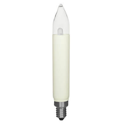 LED-Schaftkerze, E10/8-34V, warmwei
