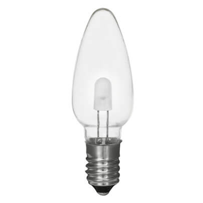 LED-Topkerze, klar,  E10/8-34V/0,1-0,2W