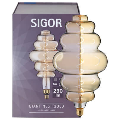 LED-Filament-Lampe, GIANT NEST, E27/6W, L 335,  200