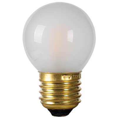 LED-Filament-Lampe, Tropfen-Form, matt, E27/1W, 90 lm, 2400K