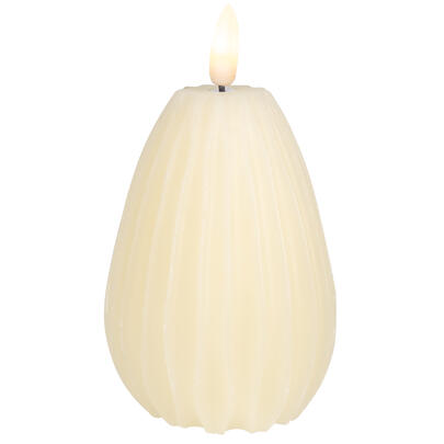 Echtwachskerze, 1 warmweie LED, H 130,  70