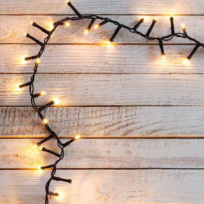 LED-Lichterkette, Cluster, 200 extrawarmweie LEDs