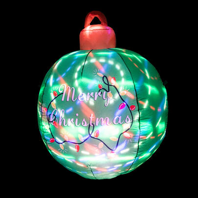 aufblasbare Weihnachtskugel XXL, Merry Christmas