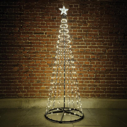 Weihnachtsbaum, mit Sternspitze, 370 warmweie LEDs