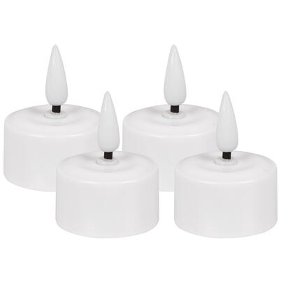 Akku-LED-Teelichter, warmweie LEDs, 4er-Erweiterungs-Set, zu 643137,  40, H 50