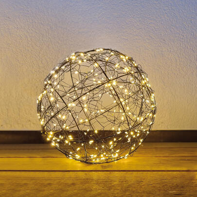 Auenkugel, warmweie LEDs