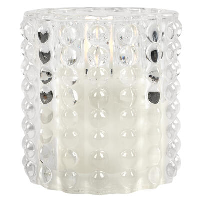 Windlicht, FLAMME DOTTY, 1 warmweie flackernde LED