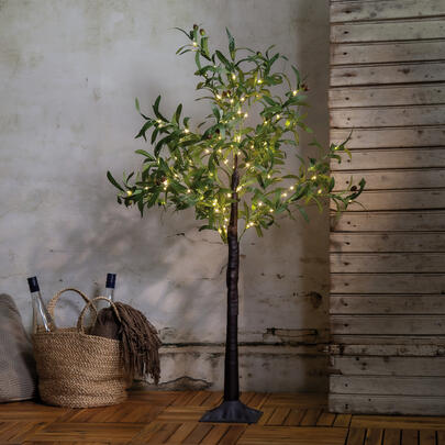 LED-Olivenbumchen, OLIVEC, 108 warmweie LEDs