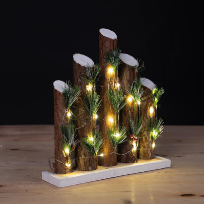 Weihnachtsleuchter, 20 warmwei�e LEDs