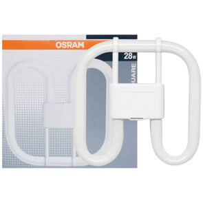 2D-Kompakt- Leuchtstofflampe, CFL SQUARE, GR10q, 4-Pin, 38W, 2.735 lm, Lichtfarbe 827