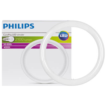 LED-Ringrhre, COREPRO LED CIRCULAR T9, T9-Ringform, opal, G10q/20W (32W), 2.100 lm