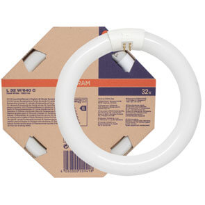 Leuchtstofflampe, LUMILUX, T9-Ringform, G10q/32W/840, 2.250 lm