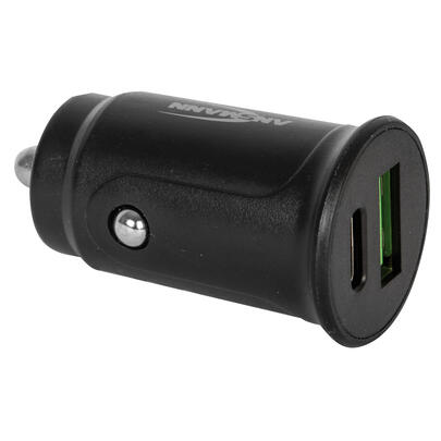 USB-Kfz-Lader, CAR CHARGER, 1 x USB-C, 1 x USB-A, max. 30W pro Port