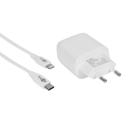 USB-Stecker-Ladegert, mit Ladekabel, USB-C auf Lightning (Apple)