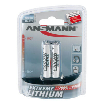 Batterie, Lithium, EXTREME LITHIUM, Blisterware