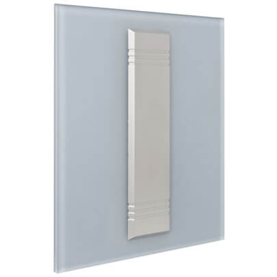 Gong, 20 Melodien, Doppel- oder Dreiklang, fr Trafo 8V oder 4 Baby-Batterien, silber mit Glasfront