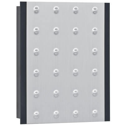Gong, Doppelklang, fr Trafo 8/12V oder 9V-Batterie, anthrazit/silber-metallic