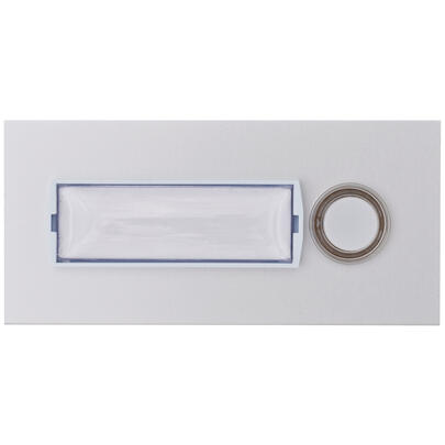 UP-Klingeltaster, Frontplatte  Aluminium eloxiert, 1 Taster, mit UP-Dose