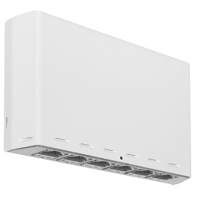AP-Patch Panel, CAT 6A iso, Datenbertragung bis 500 MHz, vollgeschirmtes Metallgehuse, reinwei