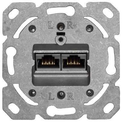 Anschlussdose bis 500 MHz, UP-UAE-8/8-CAT 6A, f�r Daten�bertragung, mit LSA-Plus-Klemmen