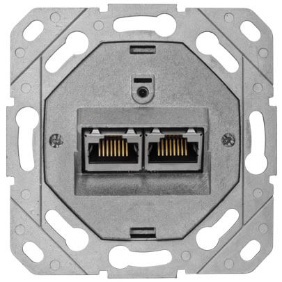 Anschlussdose bis 500 MHz, UP-UAE-CAT 6a, LSA-Ringanschlusstechnologie