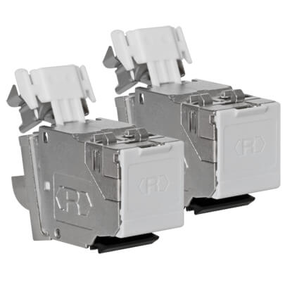 ISO-Universal-Einbaumodul, CAT 8.1/Class I, 40 GB, Datenbertragung bis 2000 MHz, 1 x RJ45