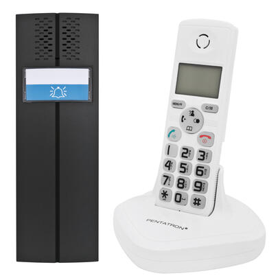 Funk-Trsprechanlage mit schnurlosem Telefon, analog, wei, DECT-GAP Standard