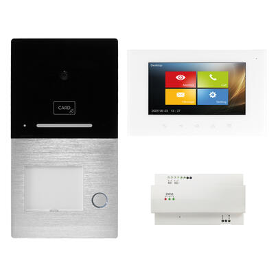 Video-Set, VILLA STANDARD, Aufputz, 2-Draht-BUS-Technik, mit RFID und Bluetooth