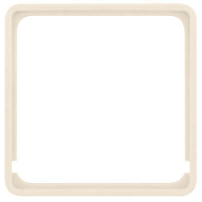 Adapterrahmen, fr Fremdgerte mit Zentralplatte 50 x 50 mm, passend fr Berker Modul 2, wei