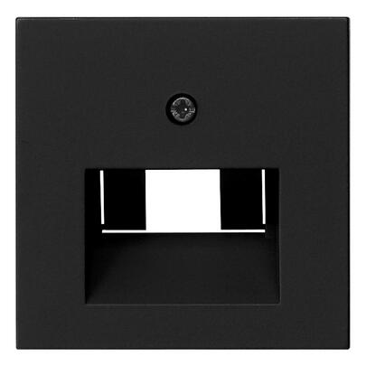 Zentralplatte, fr 1 bis 2-fach UAE-Anschlussdose, SYSTEM 55, schwarz matt