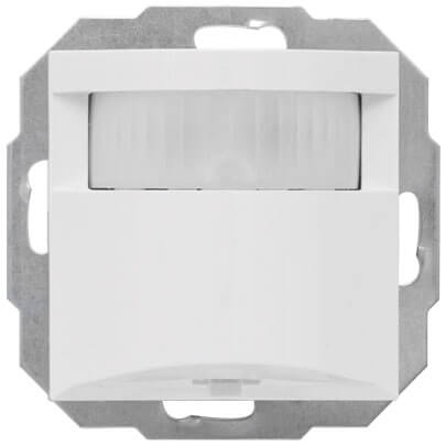 Kombi-Bewegungsmelder, 6-1000W/VA, 3-Draht, Reichweite bis 6 m, Zentralplatte 55 x 55 mm, reinwei