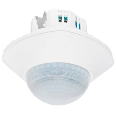 Prsenzmelder, INFRAcontrol R360, fr den Decken-Einbau, 2000W/480VA/ LED 360W, Erfassungswinkel 360,  Reichweite bis  12 m, Prsenz bis  6 m, wei 