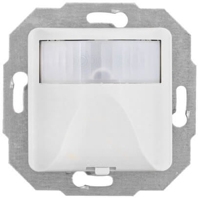 Kombi-Bewegungsmelder, 0-1000VA, 3-Draht, Reichweite bis 6 m, Zentralplatte 50 x 50 mm, reinwei