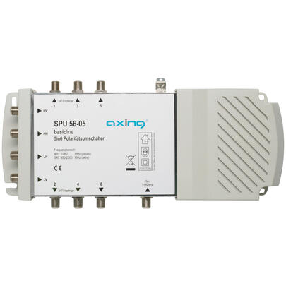 SAT-Multischalter, Quad-LNB-tauglich, 5 Eingnge, fr 1 Satelliten