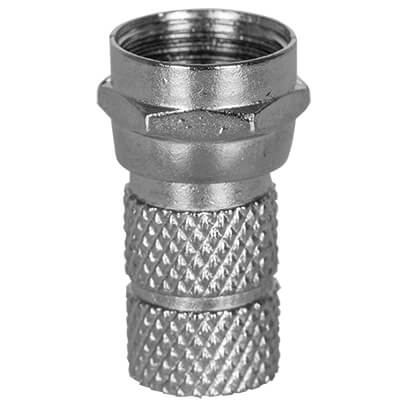 F-Stecker, fr Kabel- 6,5 / 7,3 mm, zum Aufdrehen