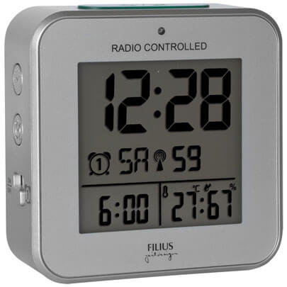 Wecker, mit Funkuhrwerk