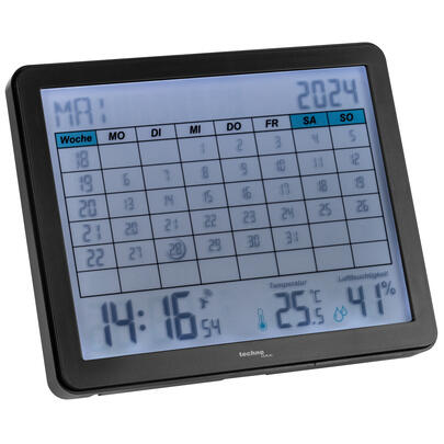 Wand-/Tischuhr, WT 2600, mit Funkuhrwerk und Kalender