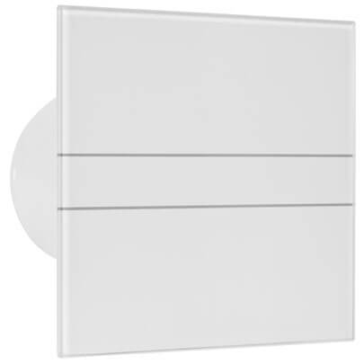 Design-Wand- und  Deckeneinbaulüfter, E-Serie, für Rohre Ø 100, Leistungsaufnahme 8W, weiß