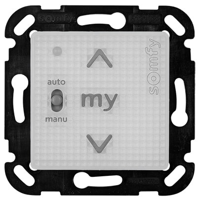 Funkempfnger, somfy-io-homecontrol, SMOOVE Uno A/M io, Zentralplatte 50 x 50 mm. fr Rollladen